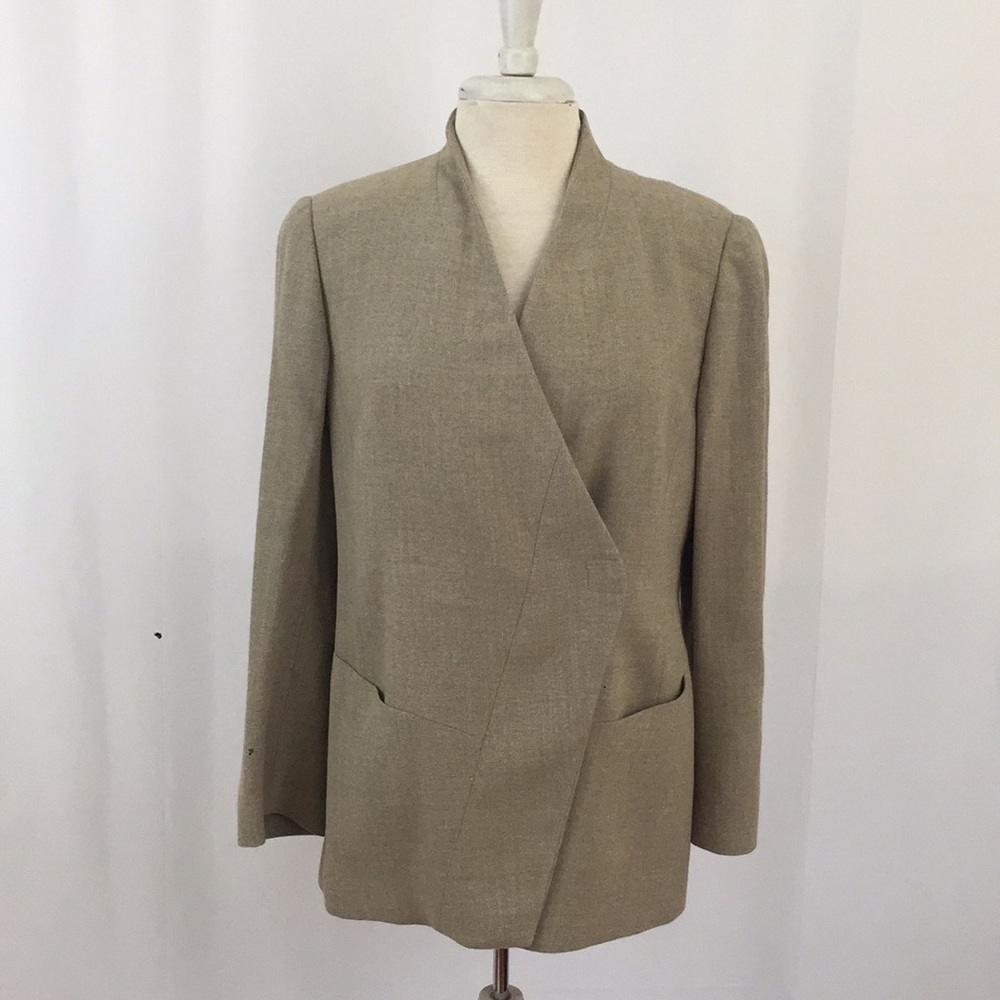 Vintage {Giorgio Armani} Brown Tweed Blazer